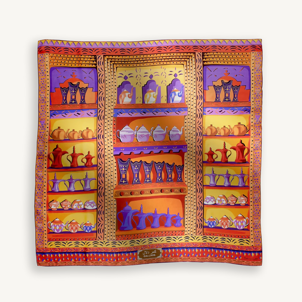 شال الدلال من الحرير