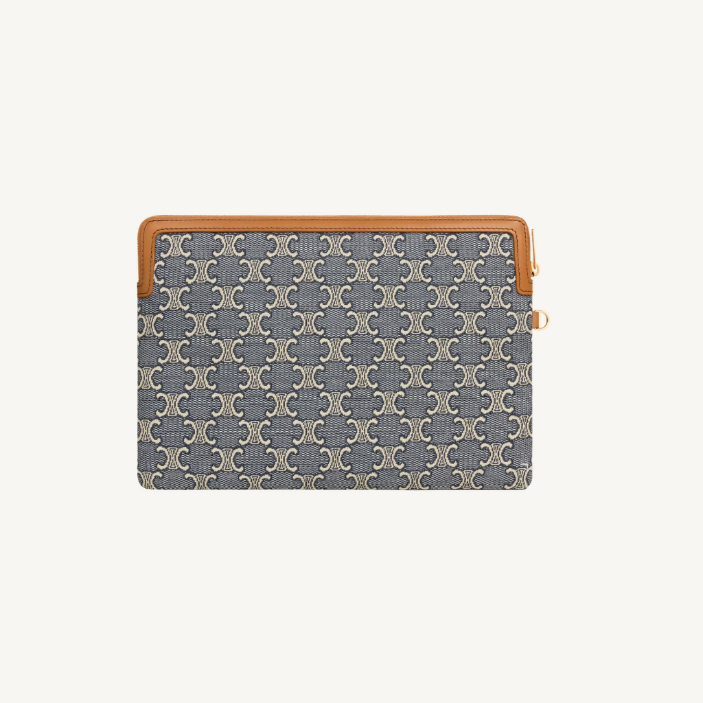 Triomphe Small Pouch in Jacqaurd