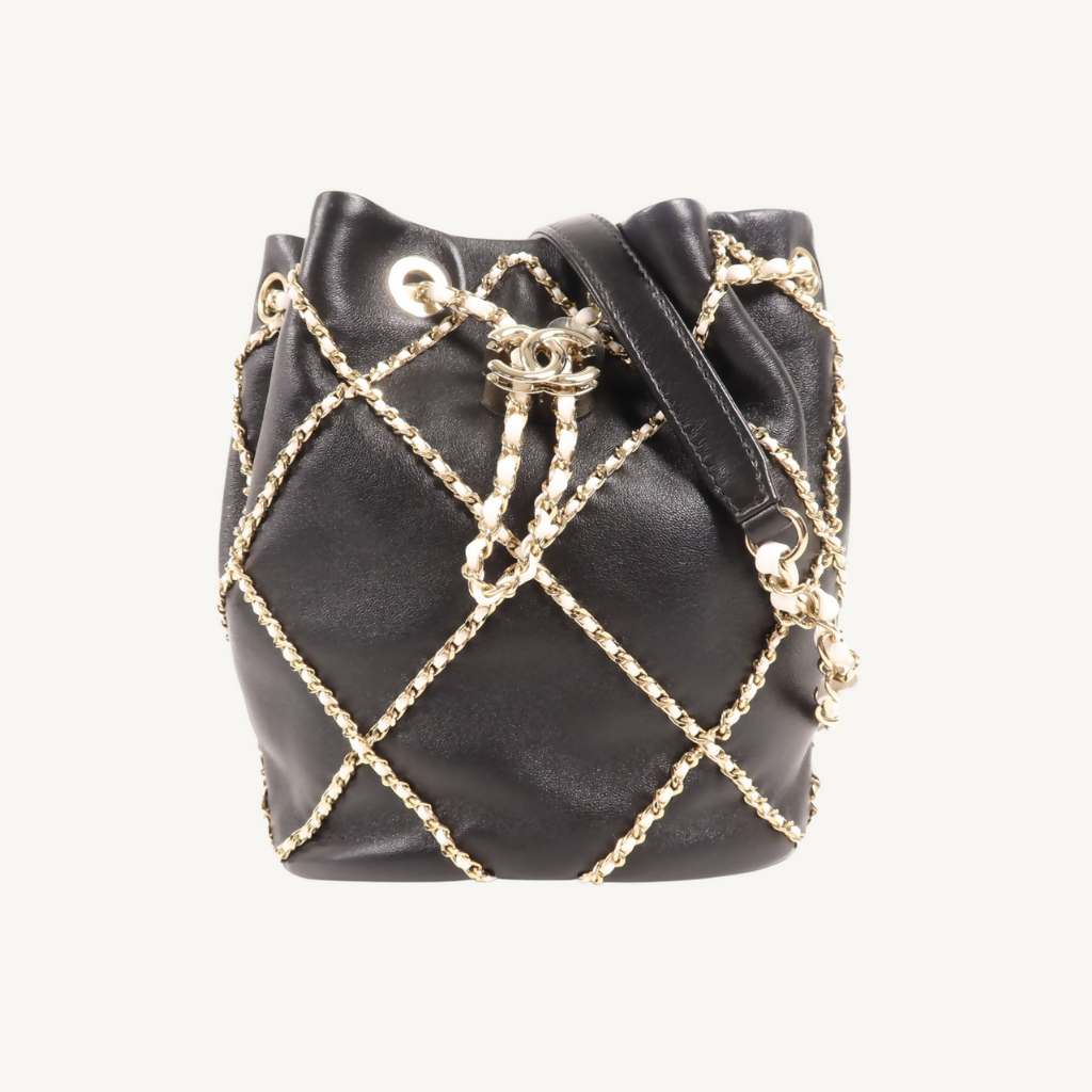 Entwined Chain Bucket Bag