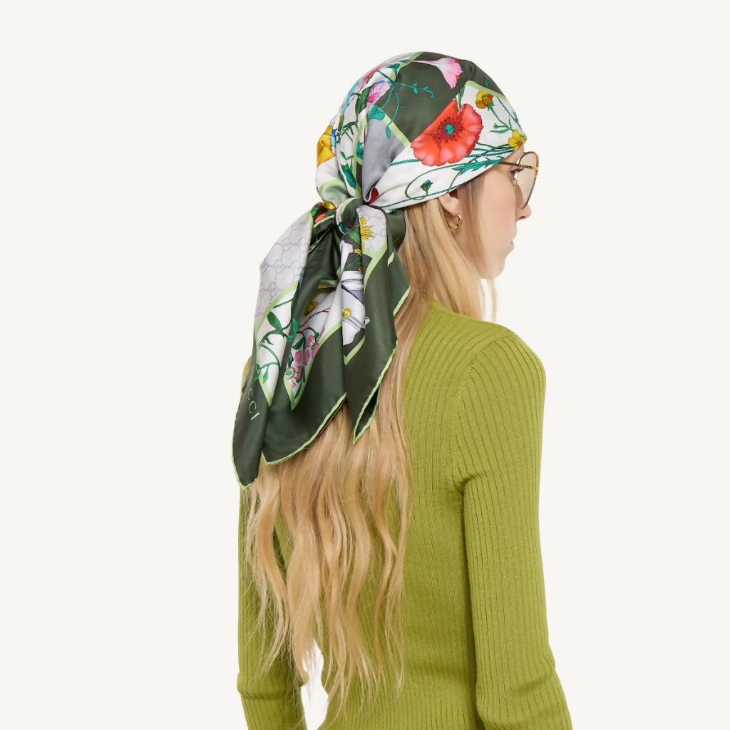 Printed Silk Twill Carré