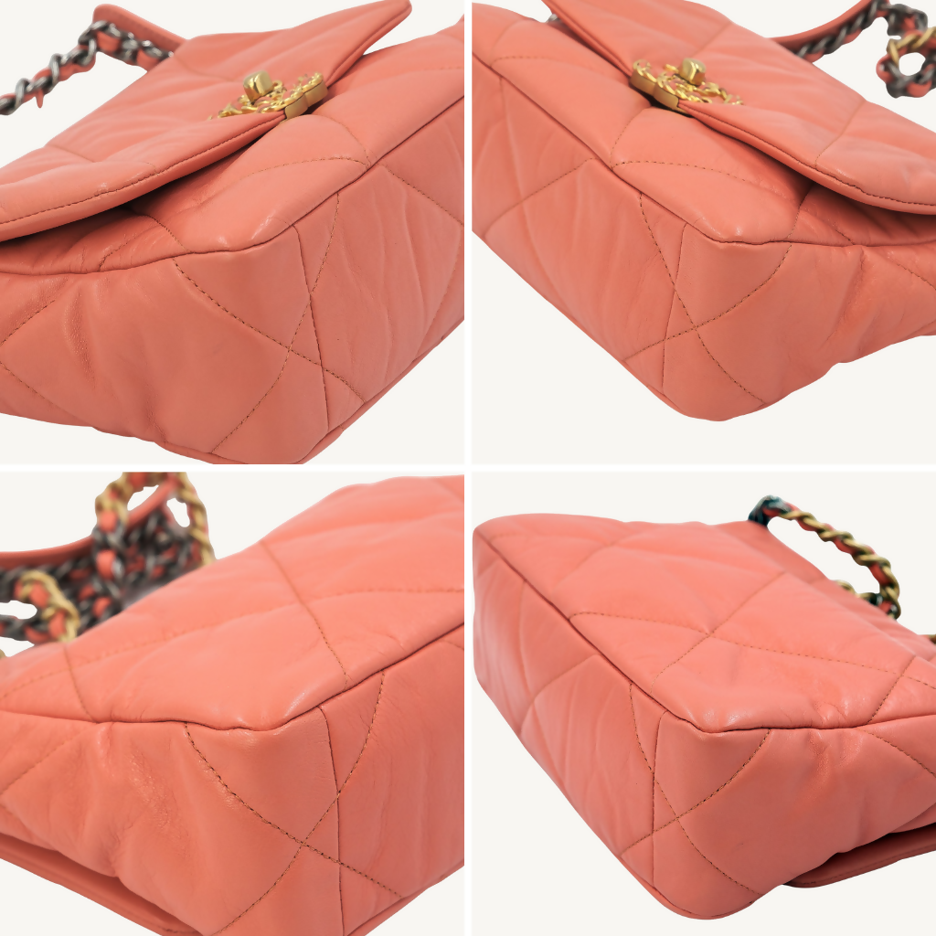 Chanel Medium Pink Salmon Lambskin 19 Flap Bag