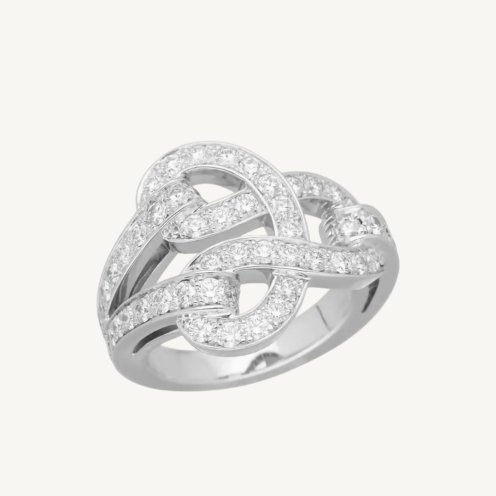 Cartier Agrafe Diamond Ring