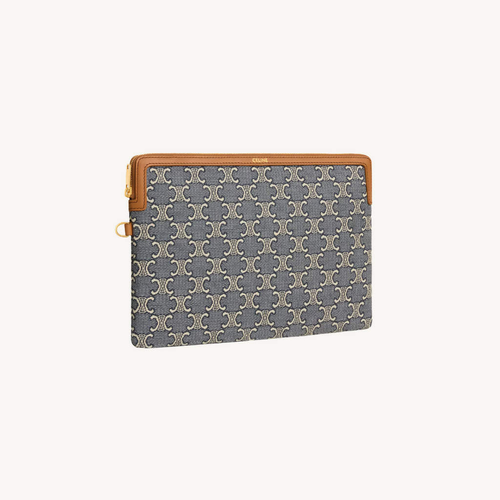 Triomphe Small Pouch in Jacqaurd
