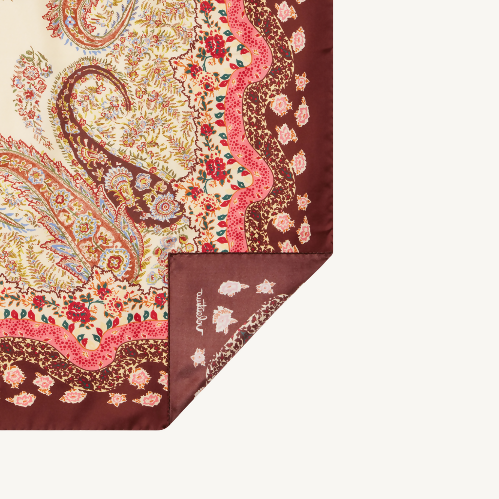 Printed Silk Twill Scarf