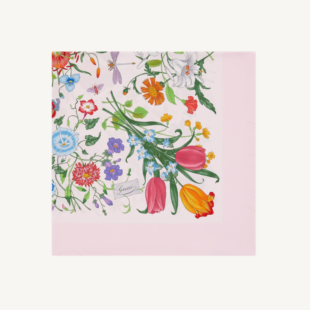 Printed Silk Twill Carré