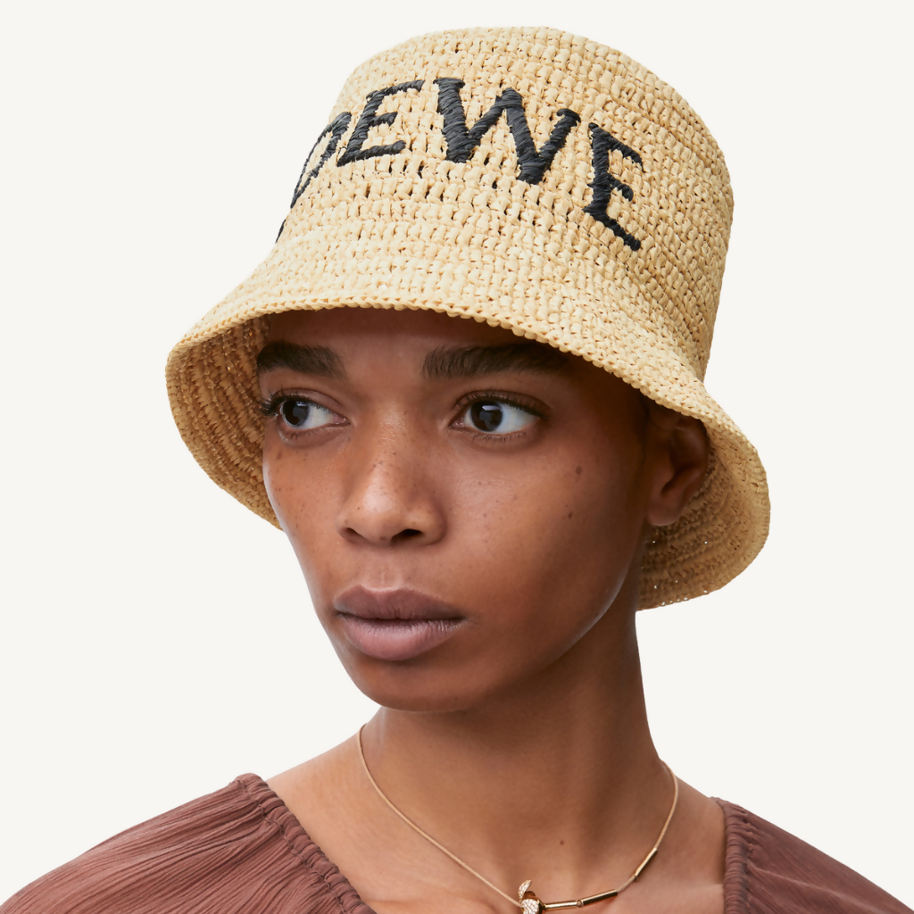 Bucket Hat in Raffia