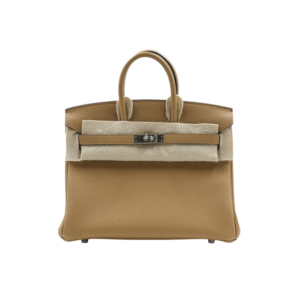 Hermès Birkin 25 Togo Biscuit PHW Handbag