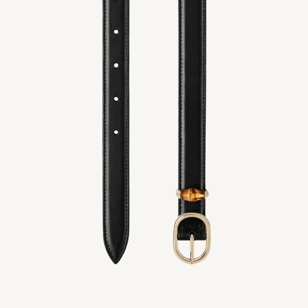 Thin Belt with Oval Buckle