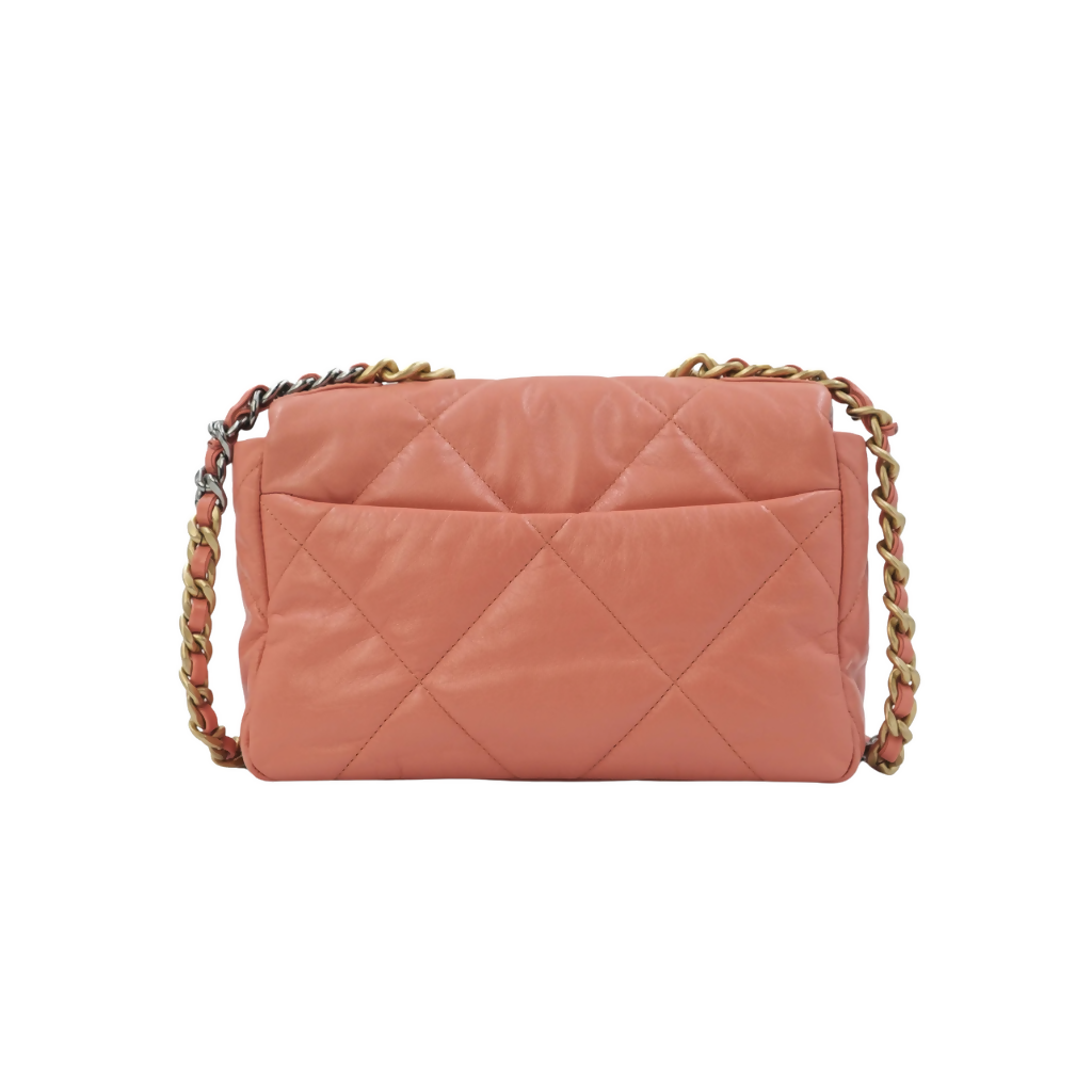 Chanel Medium Pink Salmon Lambskin 19 Flap Bag