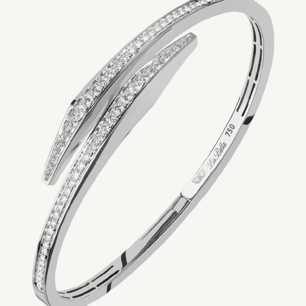 Angelina White Gold Bangle