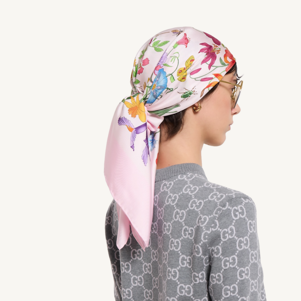Printed Silk Twill Carré