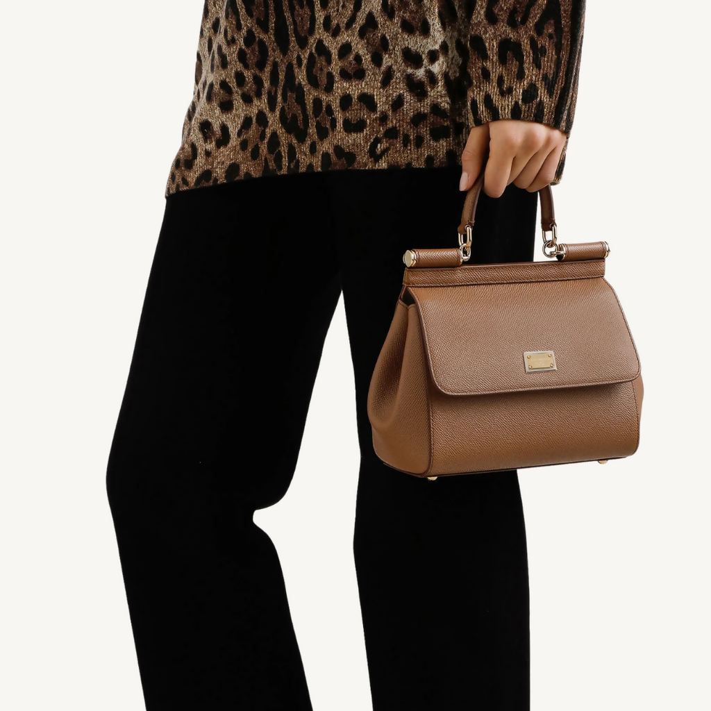 Small Sicily Handbag in Dauphine Calfskin