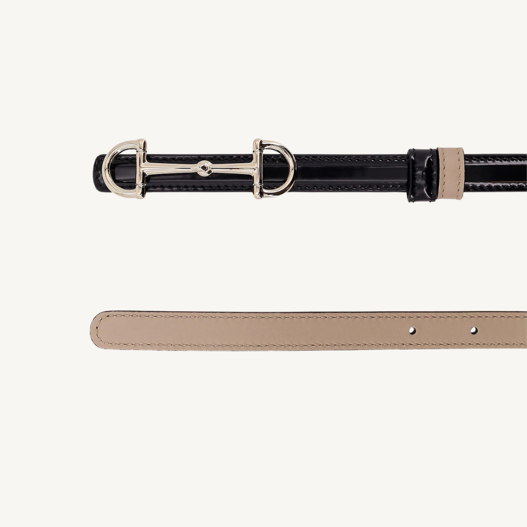 Reversible Horsebit Thin Belt