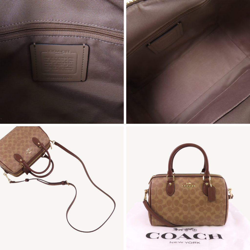 Rowan Satchel In Blocked Signature Canvas