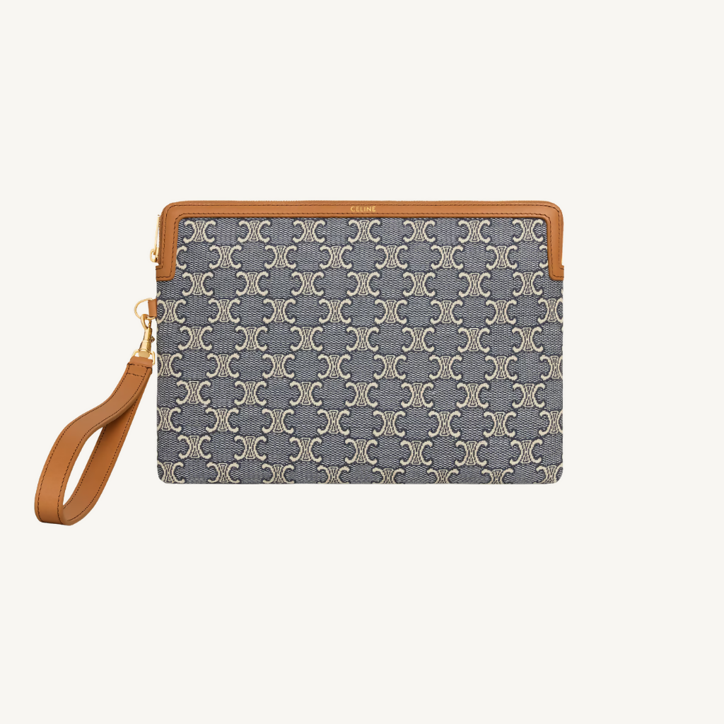 Triomphe Small Pouch in Jacqaurd