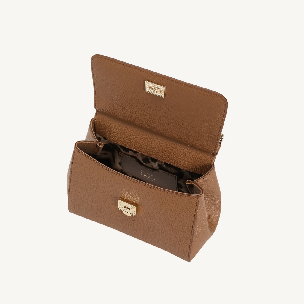 Small Sicily Handbag in Dauphine Calfskin
