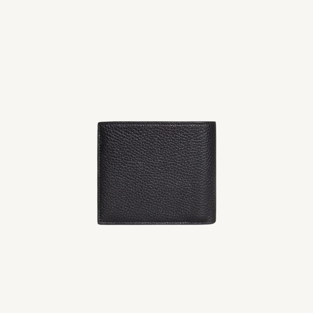 Grained Calfskin Bi-Fold Wallet