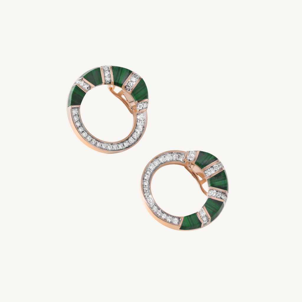 Angelina Malachite Earrings