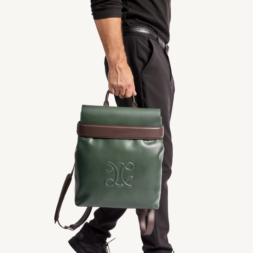 Caliber Dark Green Backpack