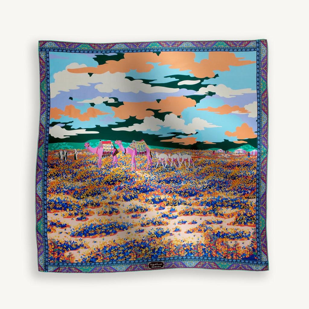 شال سمودة من الحرير