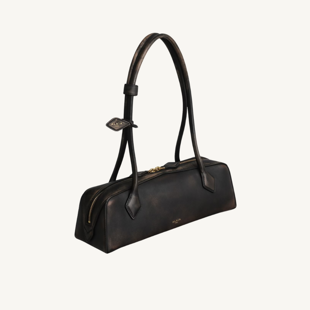 Le Teckel Medium Bag in Aged Leather