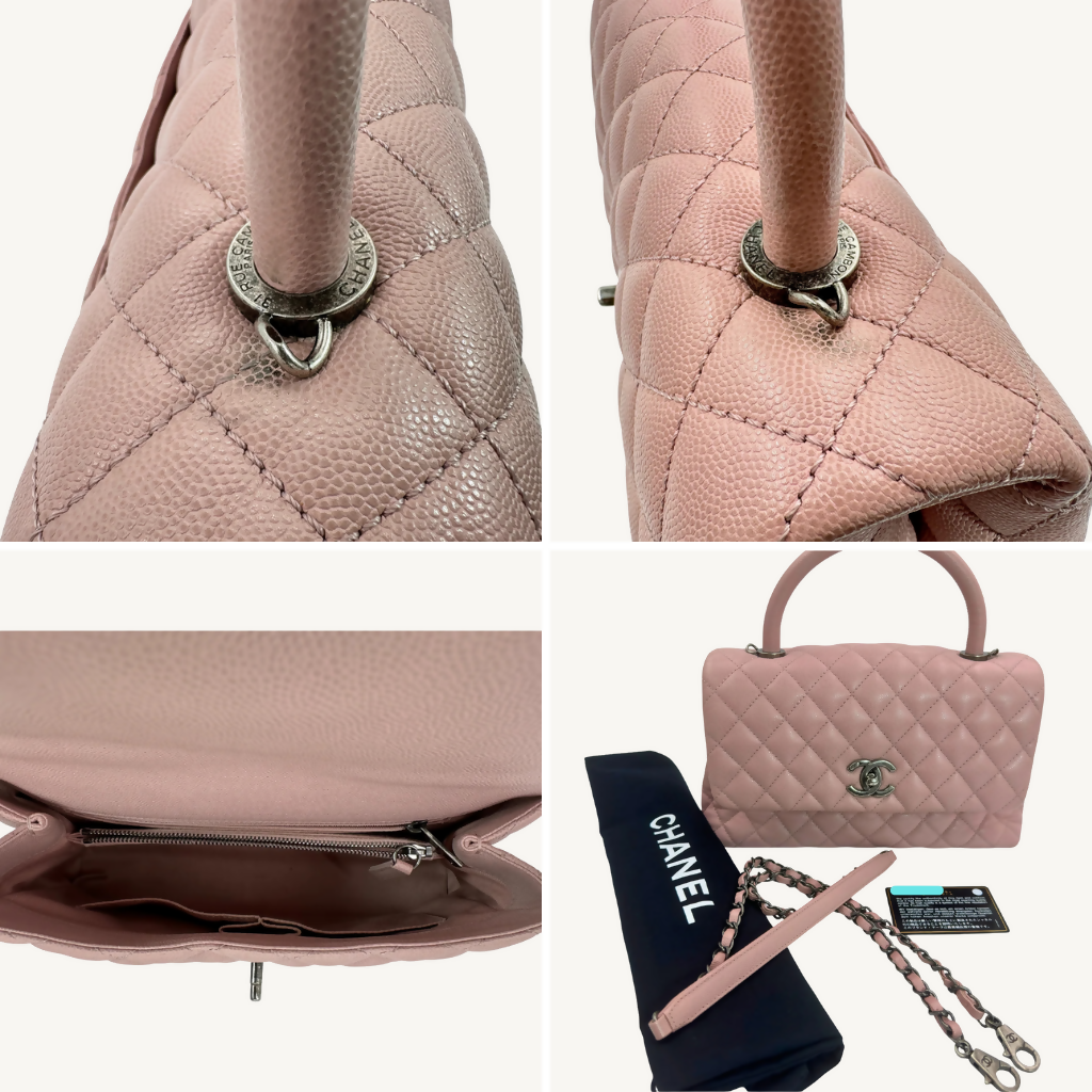 Chanel Caviar Quilted Medium Coco Handle Flap Bag