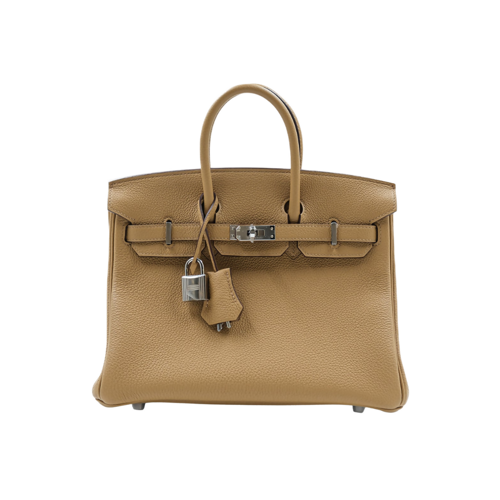 Hermès Birkin 25 Togo Biscuit PHW Handbag