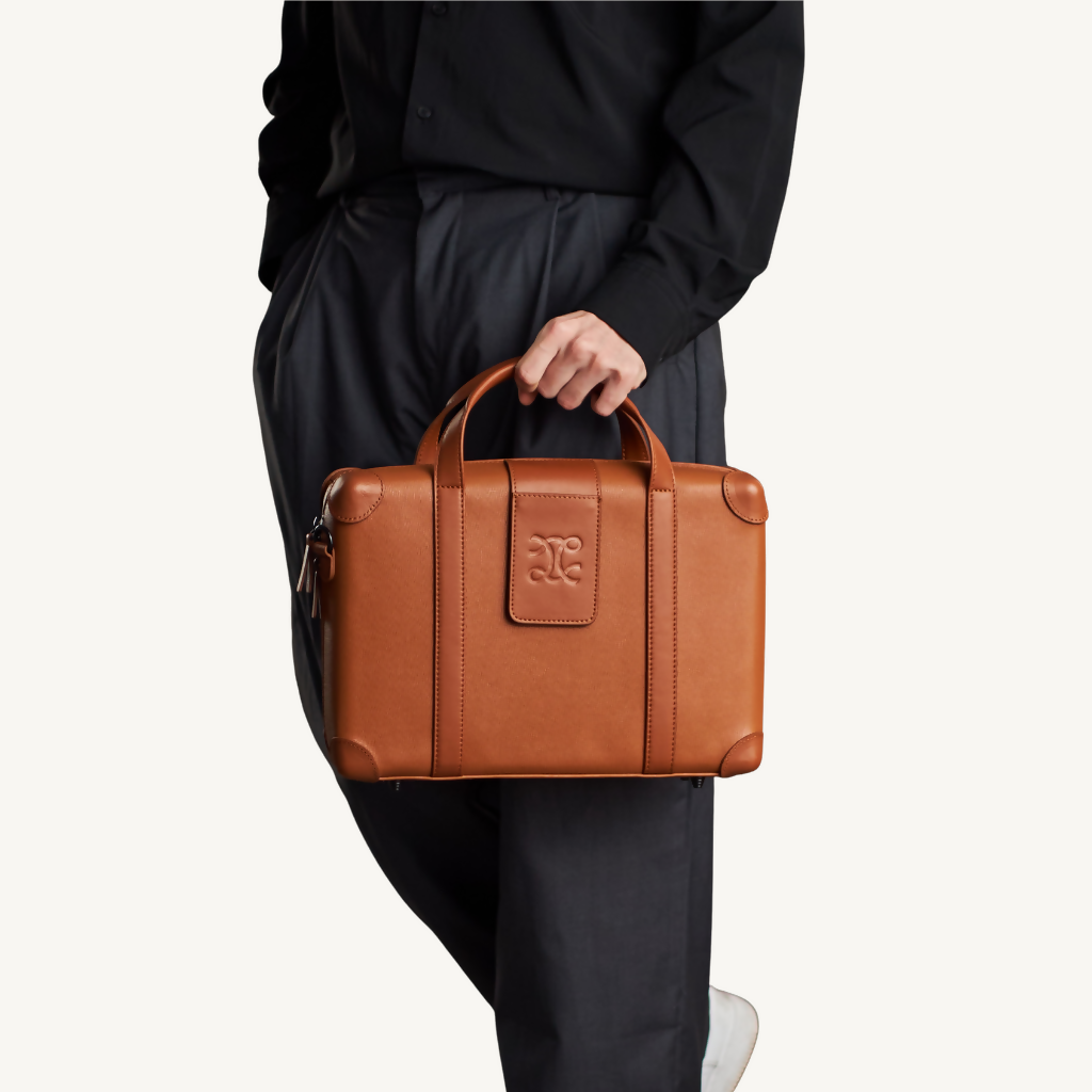 Neuma Cognac Laptop Bag
