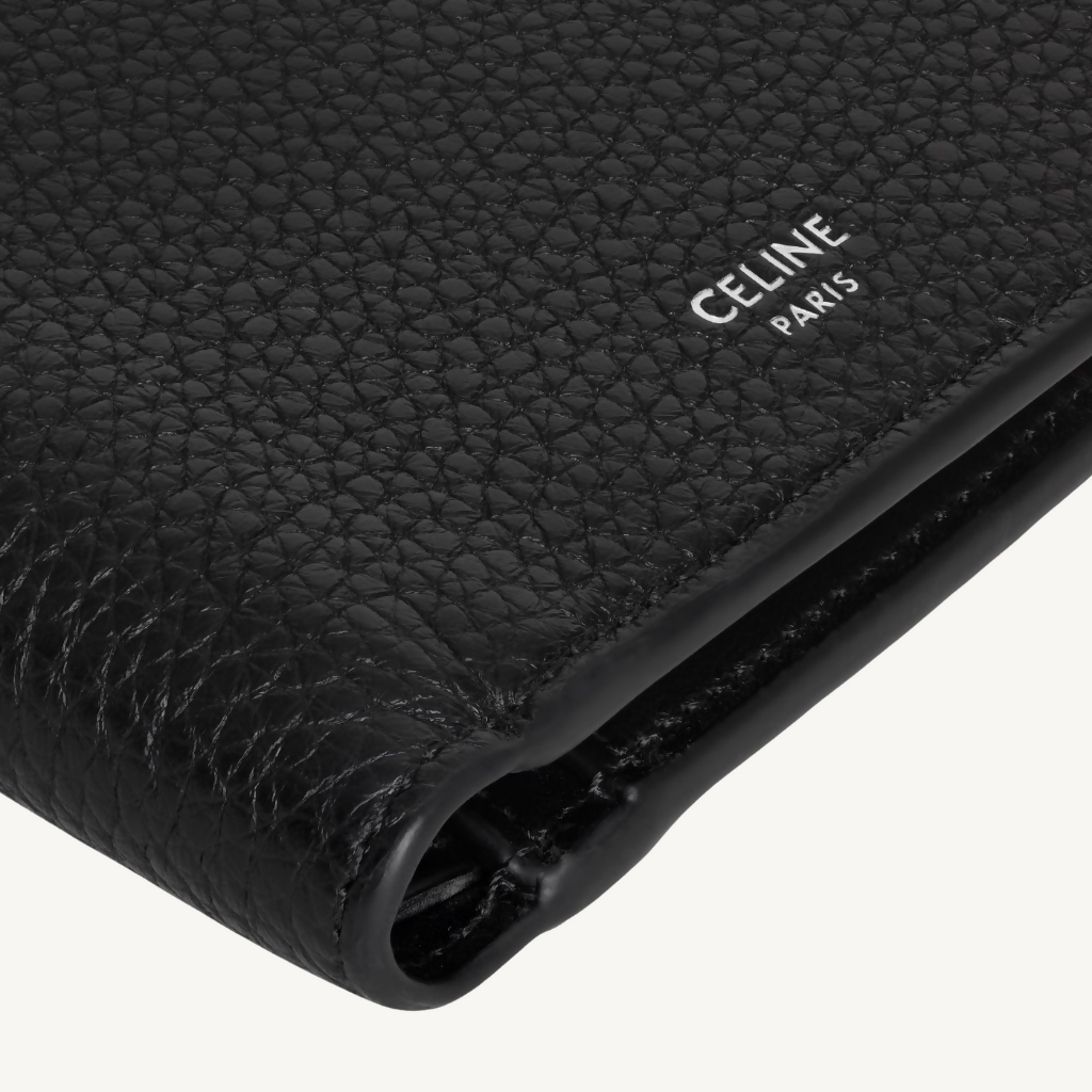 Grained Calfskin Bi-Fold Wallet