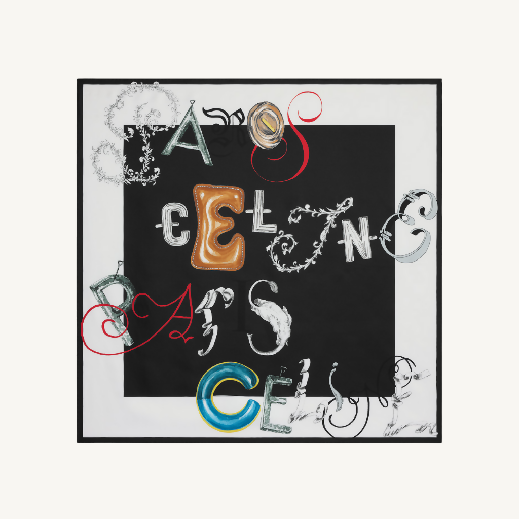 Square in Silk Twill