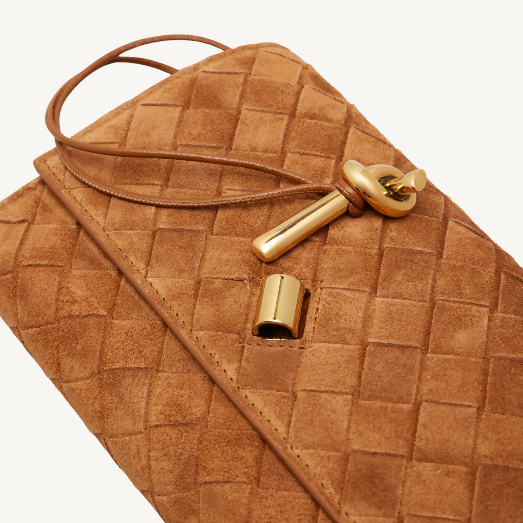 Andiamo Pouch on Strap Suede