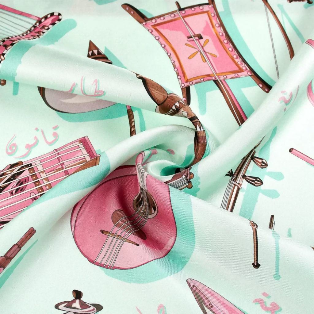 وشاح "أصوات الجزيرة العربية" من الحرير