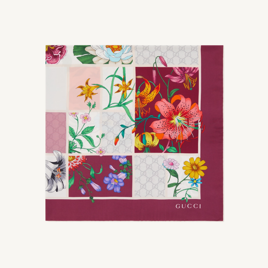 Printed Silk Twill Carré