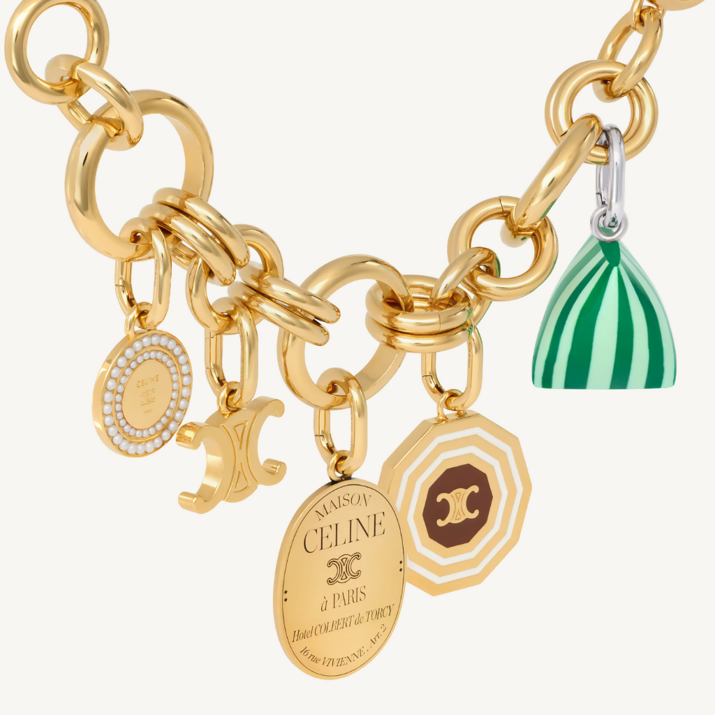 Gourmette Celine Charms Bracelet