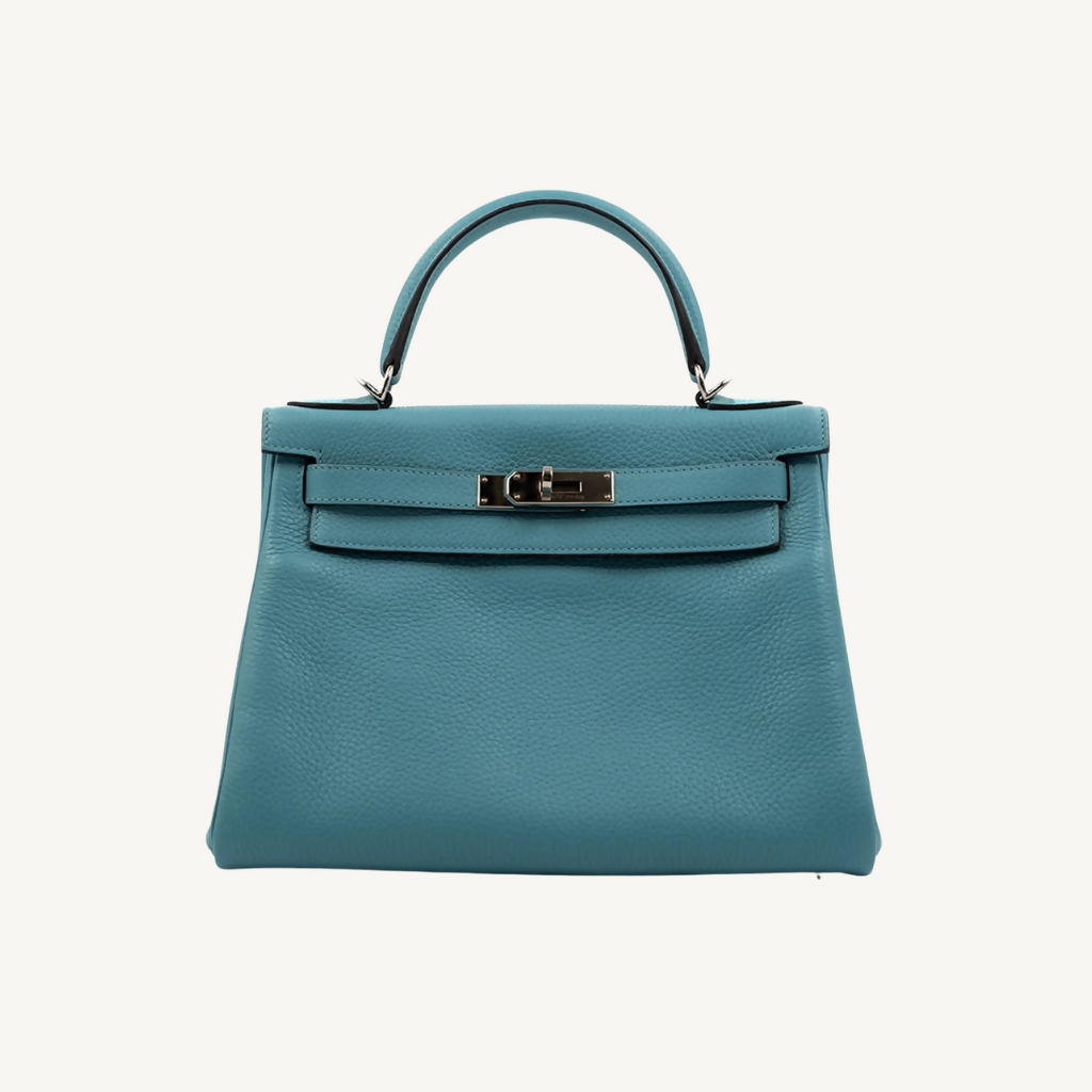 Hermès Kelly 28 Togo Blue Atoll PHW