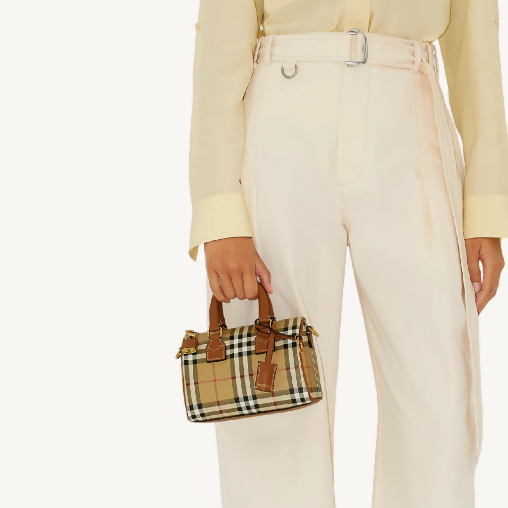 Mini Check Bowling Bag