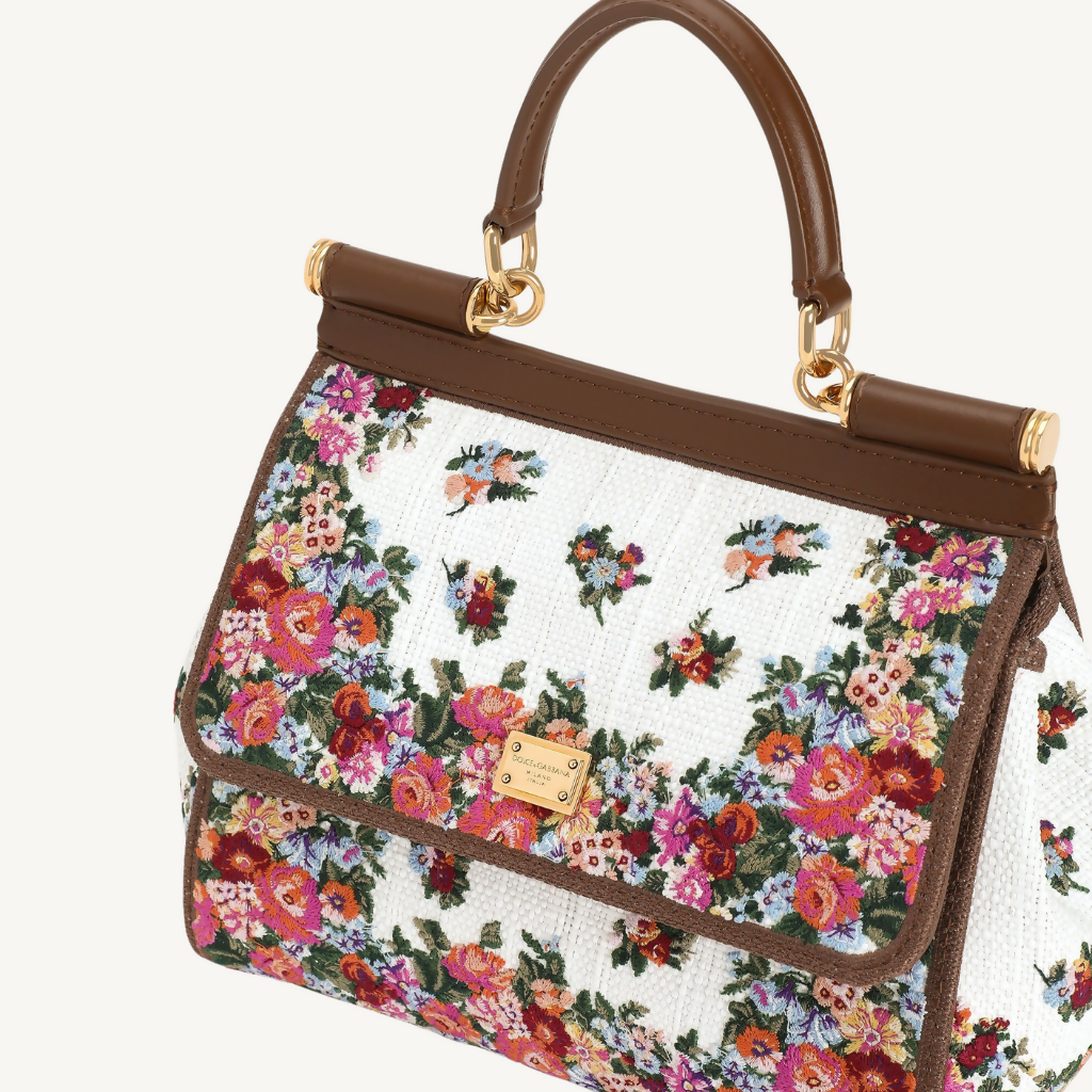 Medium Sicily Embroidered Handbag